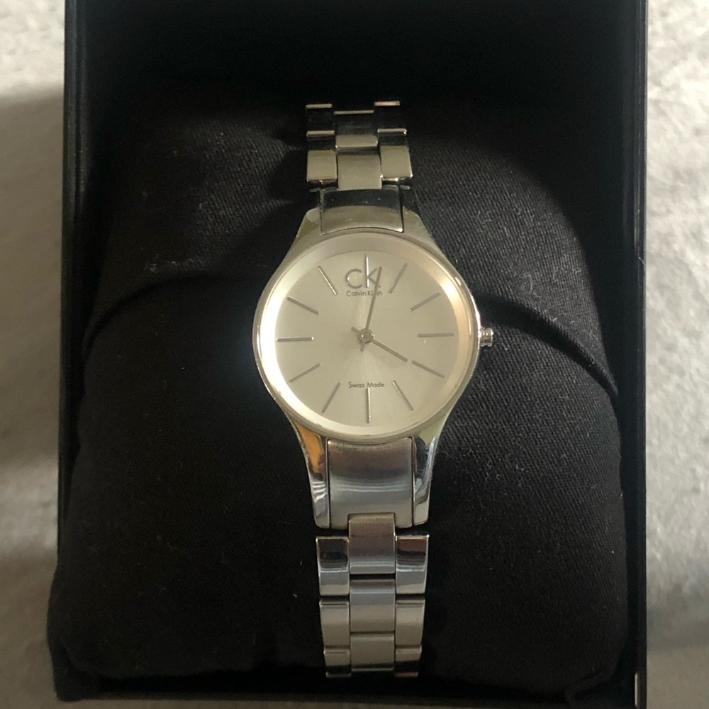CALVIN KLEIN Ladies silver stainless steel Watch